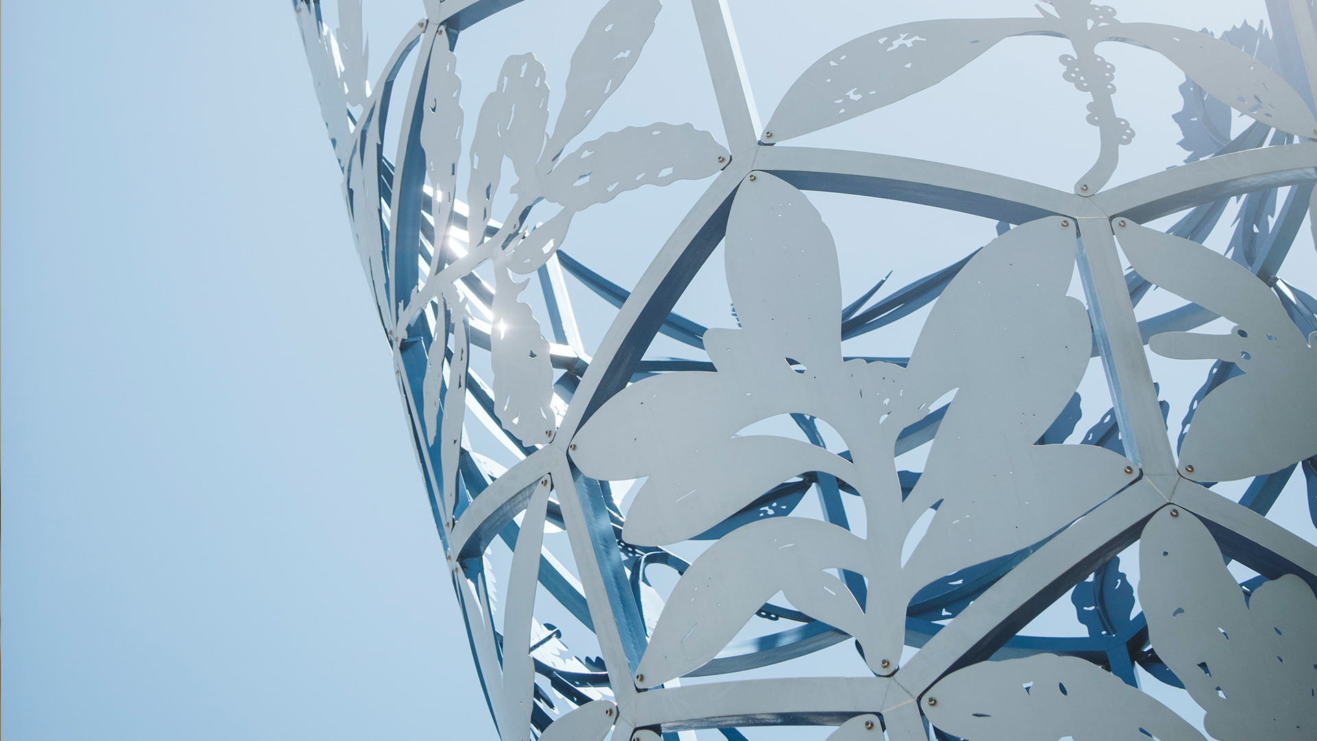 Decorative laser-cut metal sculpture with floral patterns showcasing Laser 3D’s precision cutting capabilities.