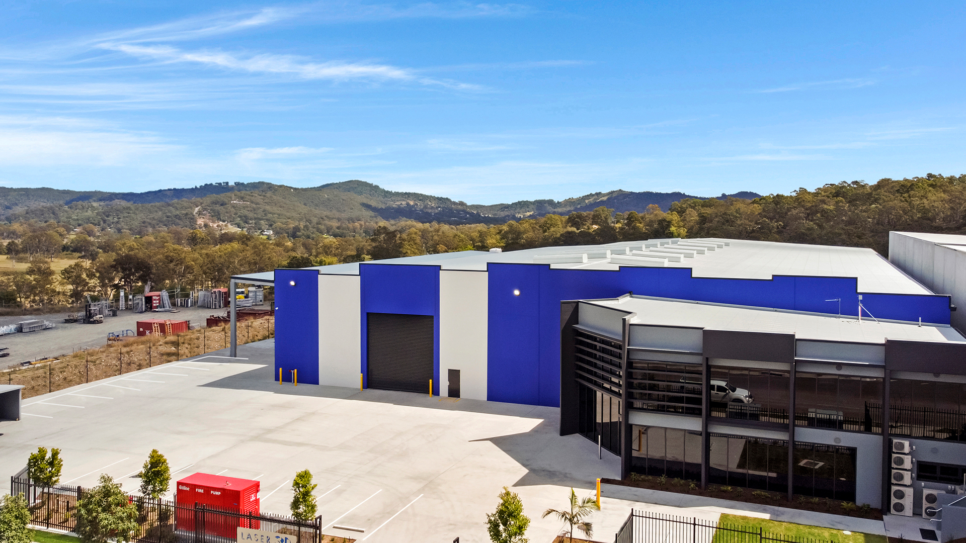 Laser 3D Factory Photo taken by a drone.